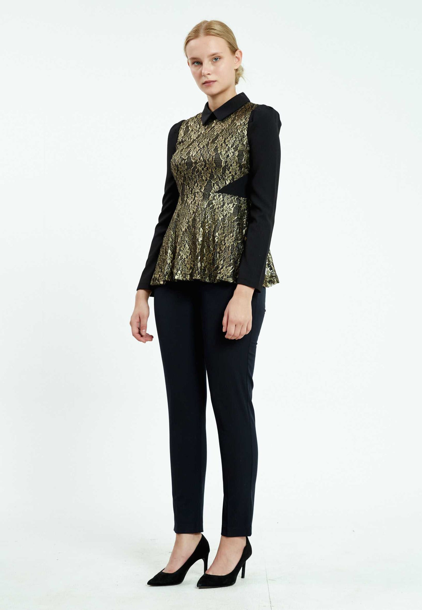 Long Sleeve Floral Regular Blouse Unit Price: $14.00