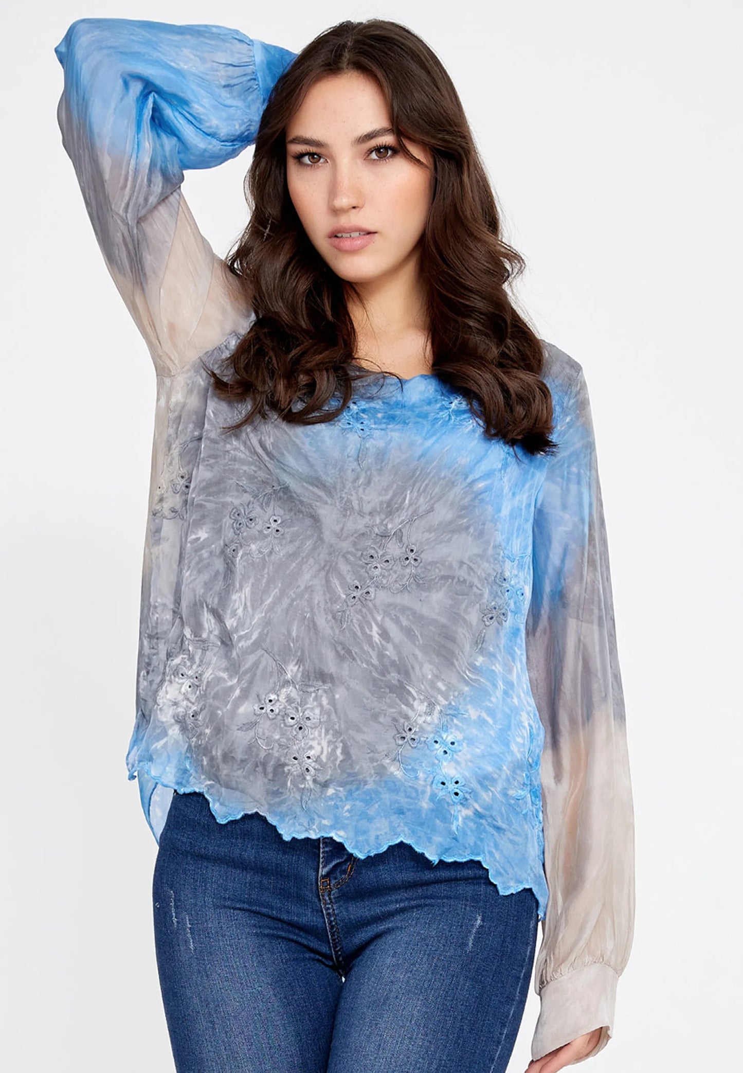 Long Sleeve Solid Color Regular Blouse Unit Price: $29.00