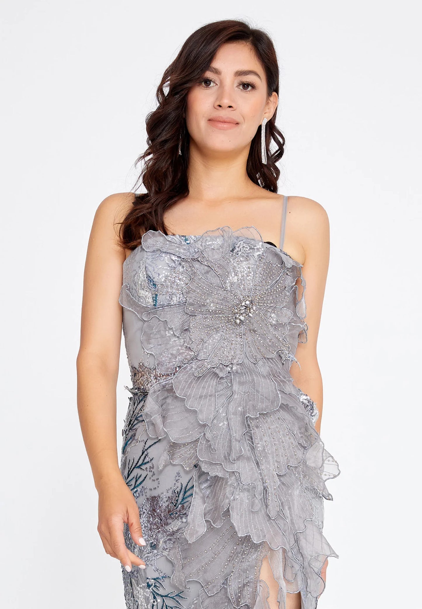 Sleeveless Maxi Tulle Fit & Flare Regular Wedding Guest Dress Unit Price: $65.00