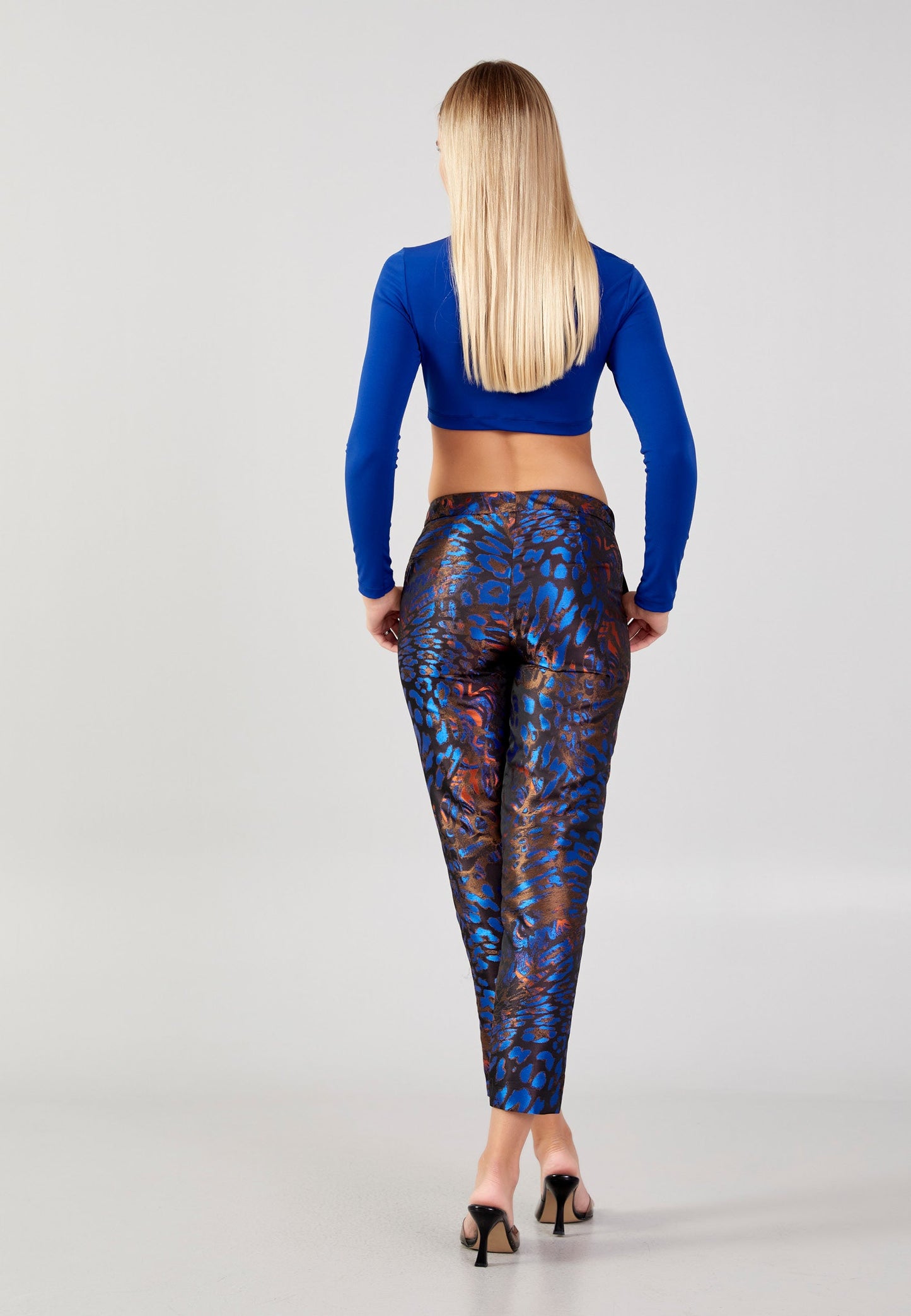 Regular Fit Regular Pants Blue-Orange - Unit Price: 43$