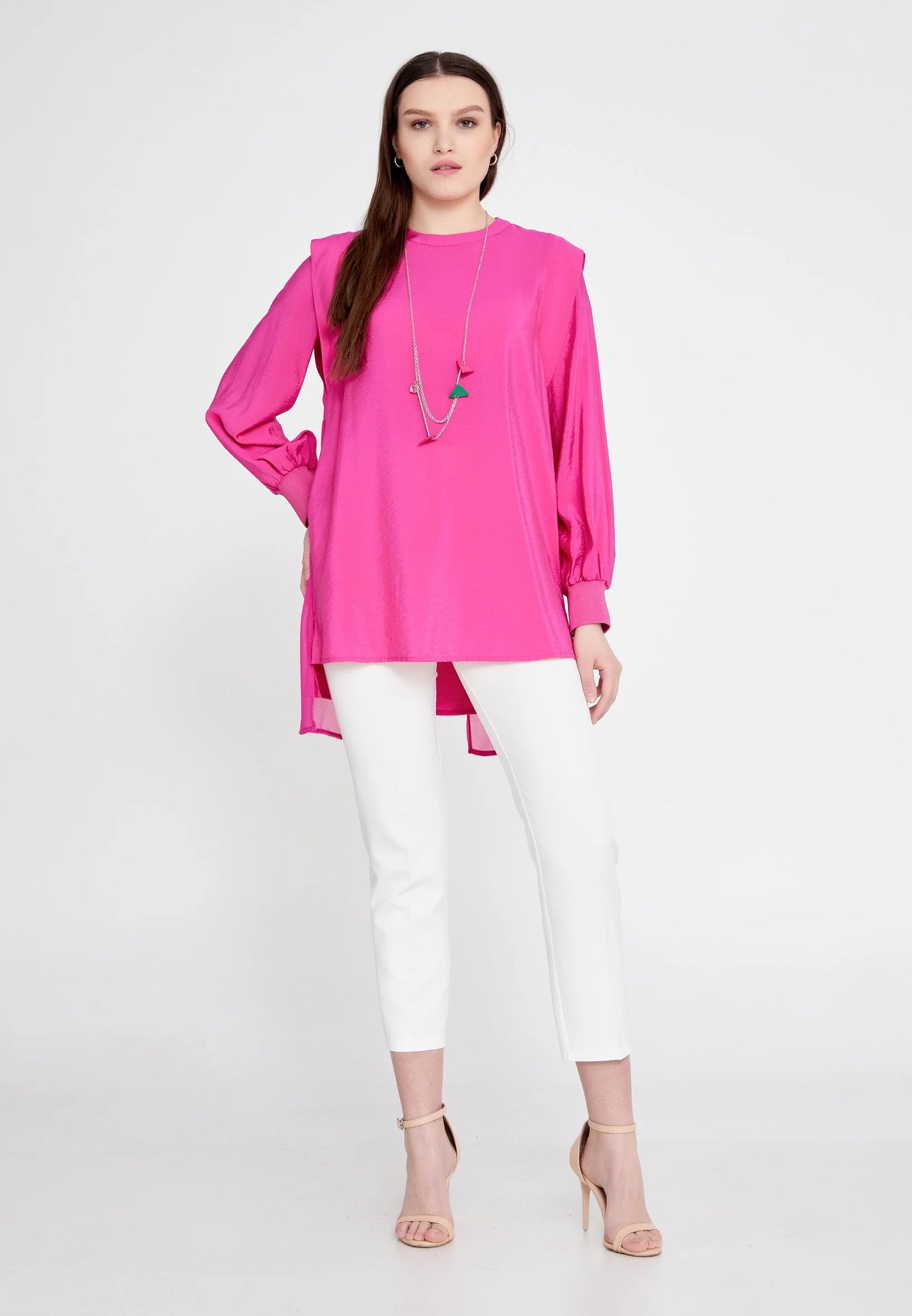 Long Sleeve Solid Color Regular Blouse Unit Price: $13.00