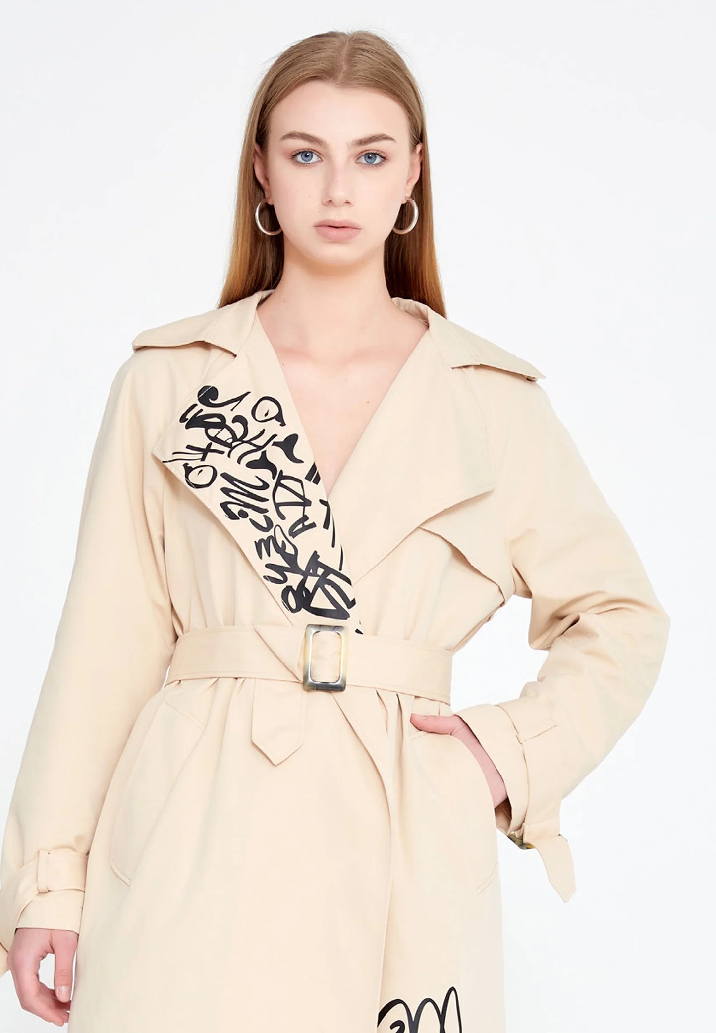 Long Sleeve Regular Trenchcoat Unit Price: $55.00