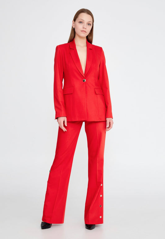 Long Sleeve Regular Suit Red - Unit Price: 55$