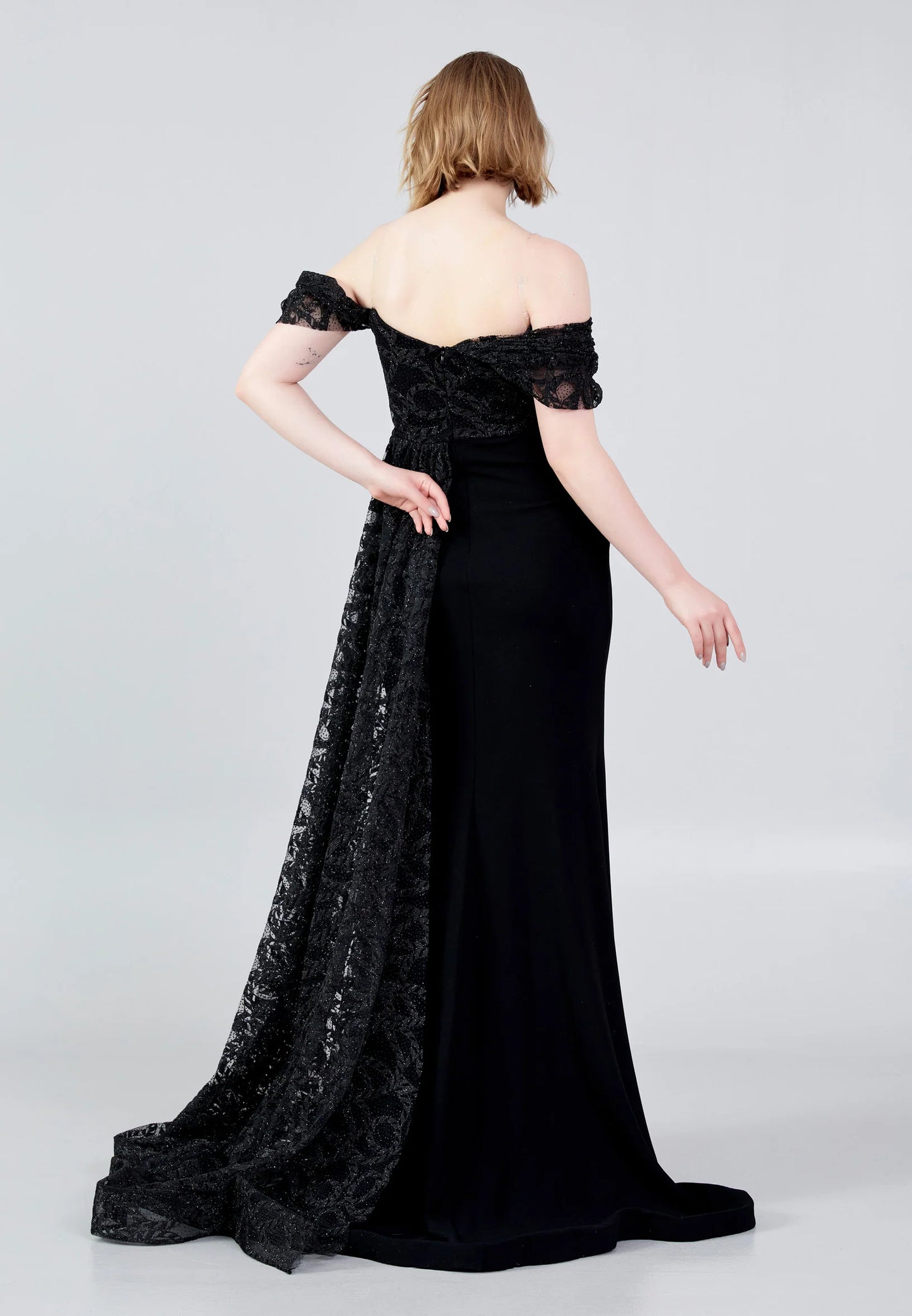 One Shoulder Maxi Crepe Mermaid Regular Wedding Guest Dress Unit Price: $71.00