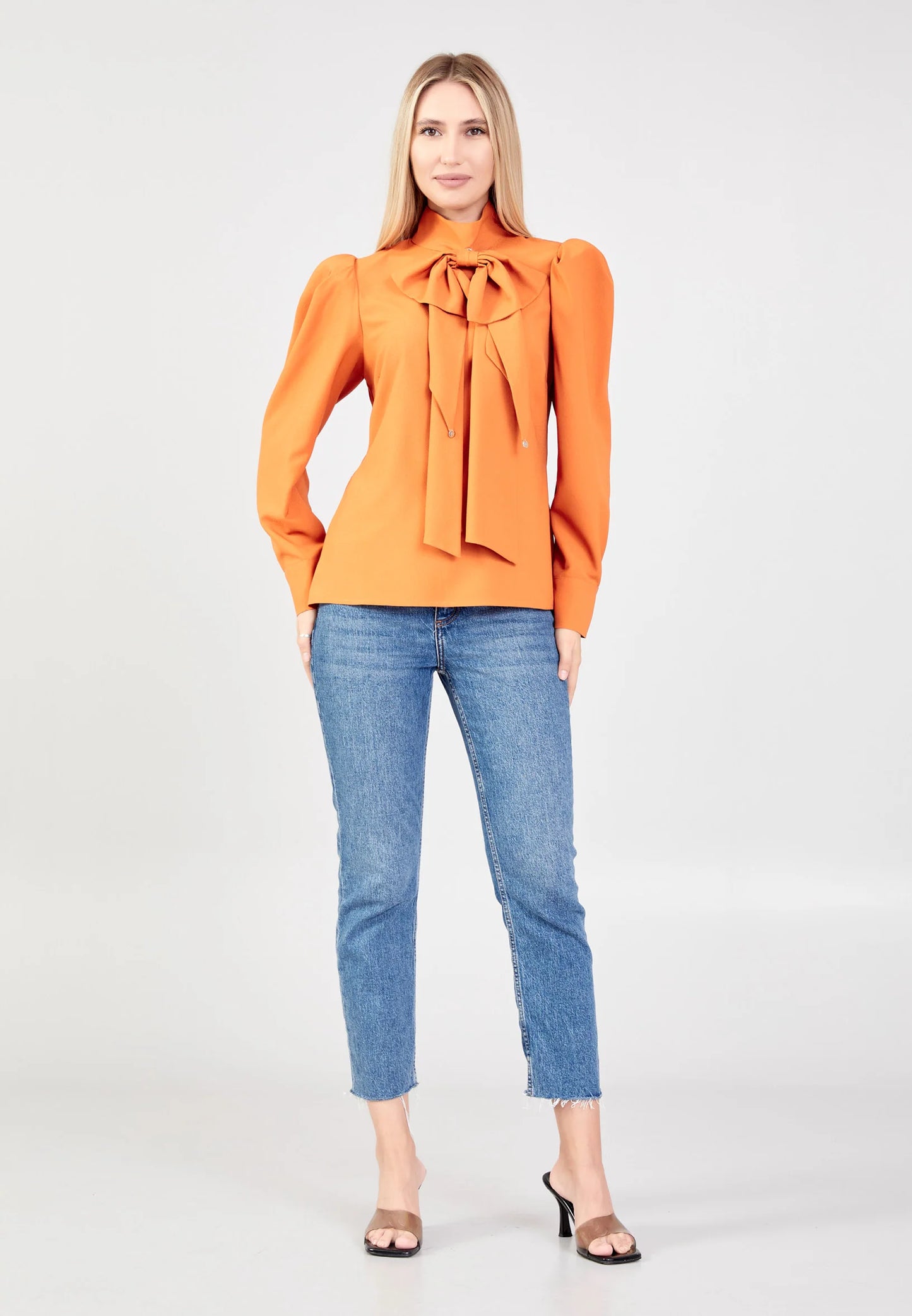 Long Sleeve Regular Solid Color Blouse Unit Price: $25.00