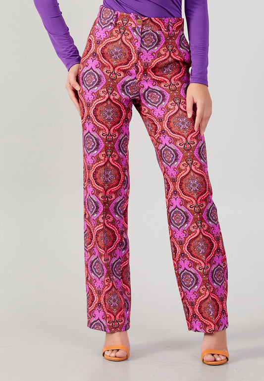 Regular Fit Regular Pants Fuchsia-Orange - Unit Price: 20$