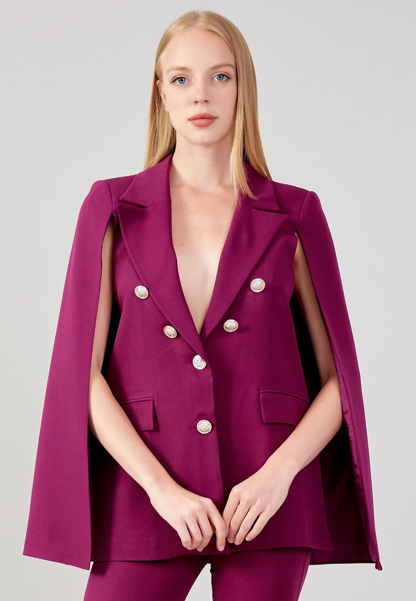 Long Sleeve Regular Suit Plum - Unit Price: 39$