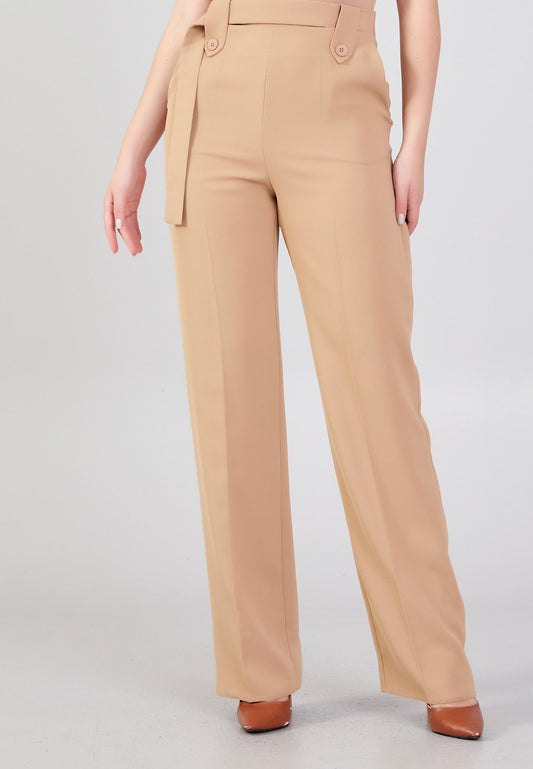 Regular Fit Regular Pants Beige - Unit Price: 24$