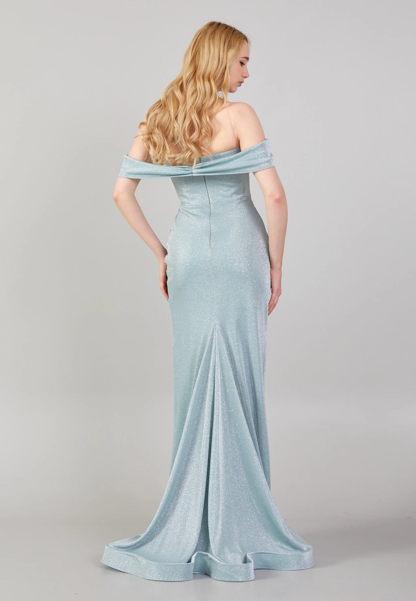 Off Shoulder Maxi Regular Lycra Mermaid Wedding Guest Dress Unit Price: $84.00