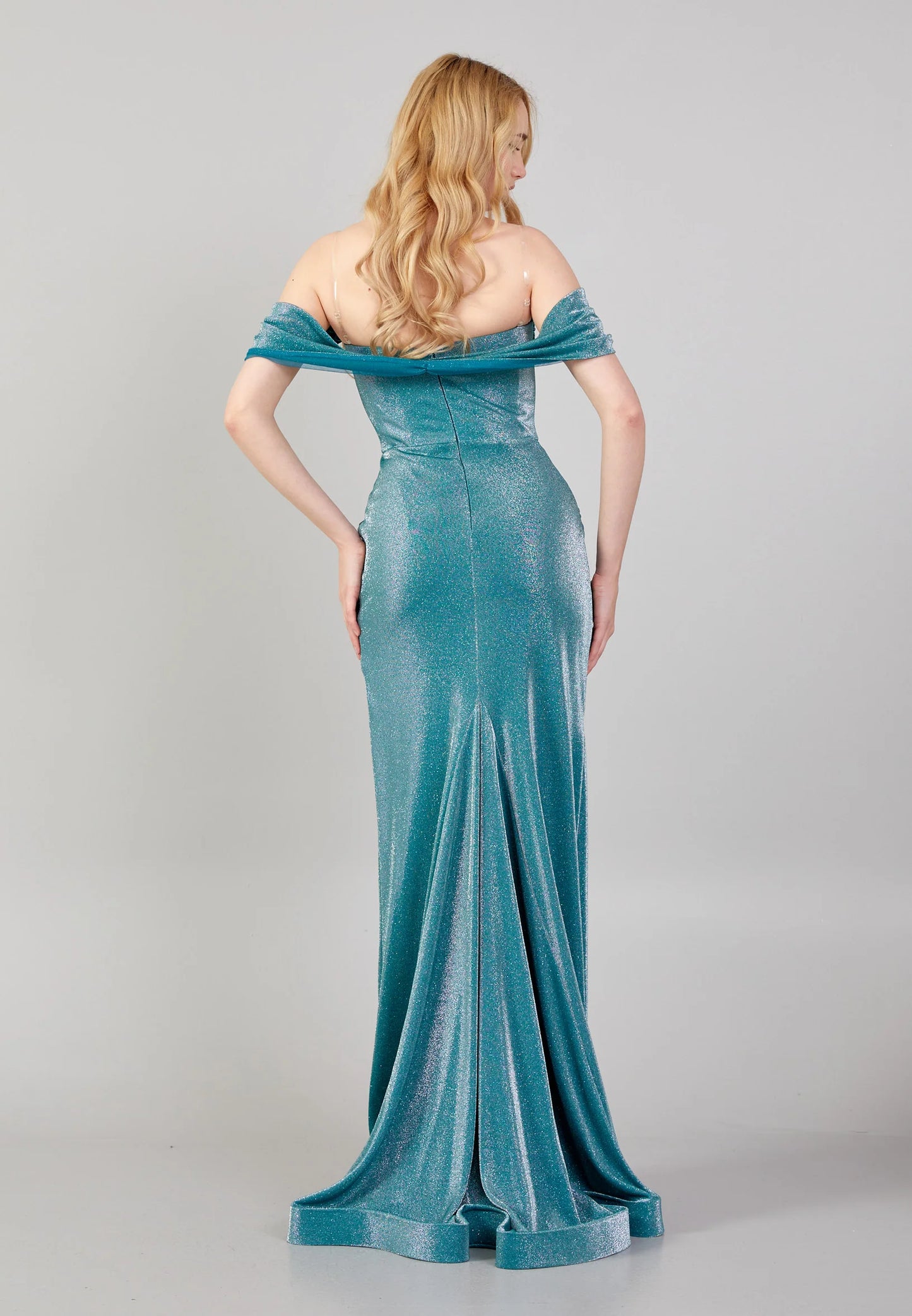 Off Shoulder Maxi Lycra Mermaid Regular Wedding Guest Dress Unit Price: $84.00