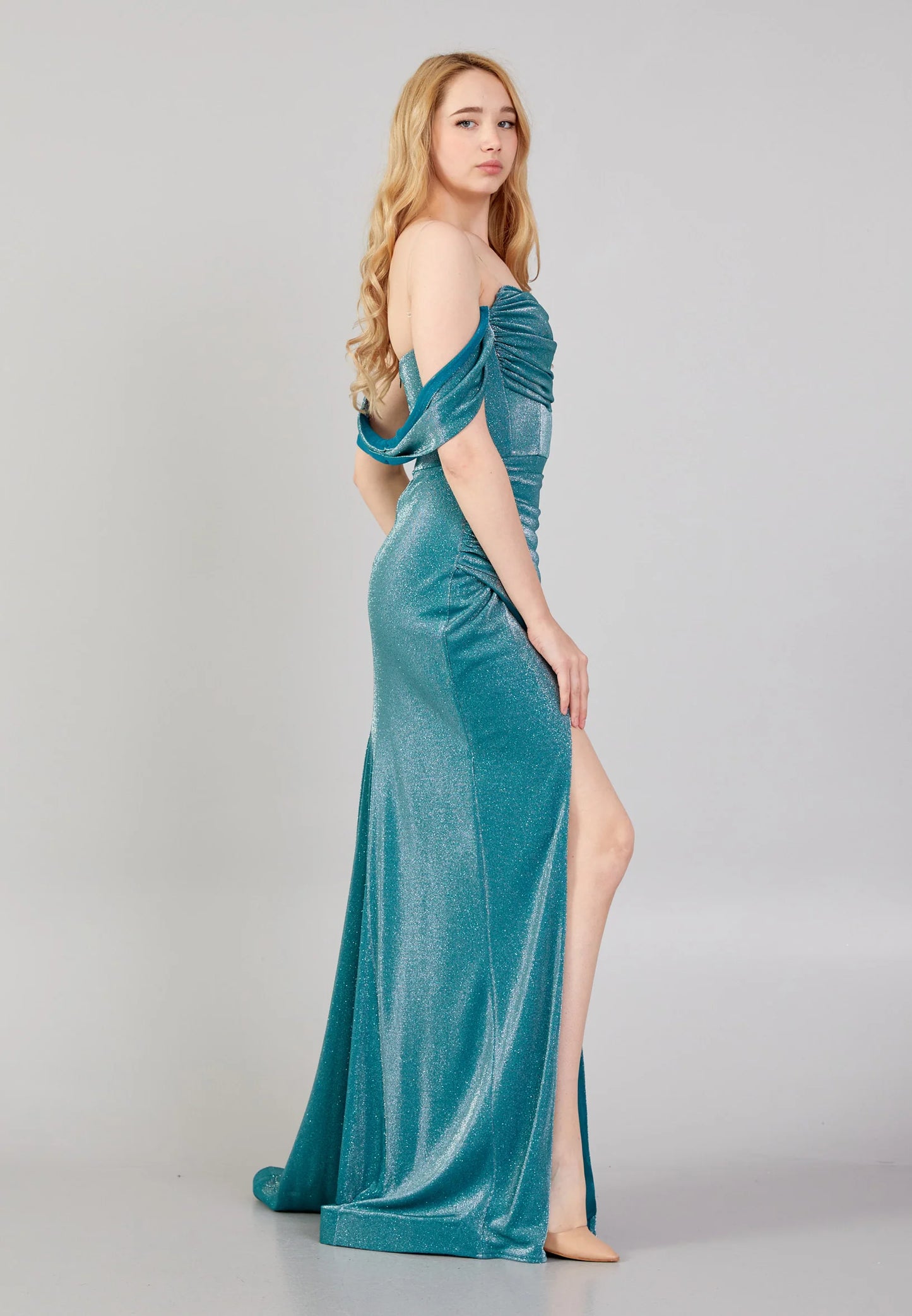 Off Shoulder Maxi Lycra Mermaid Regular Wedding Guest Dress Unit Price: $84.00