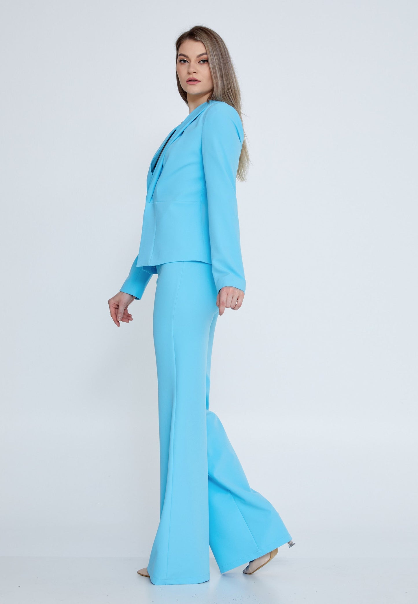 Long Sleeve Regular Suit Turquoise - Unit Price: 87$