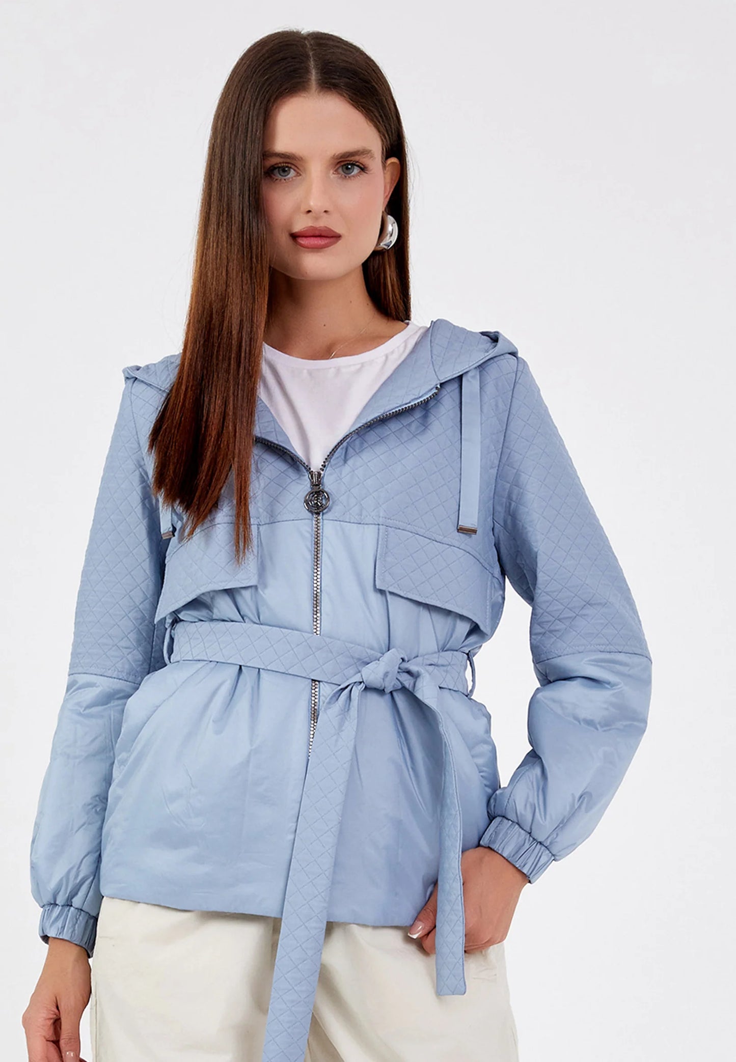 Polyester Solid Color Regular Coat Unit Price: $43.00