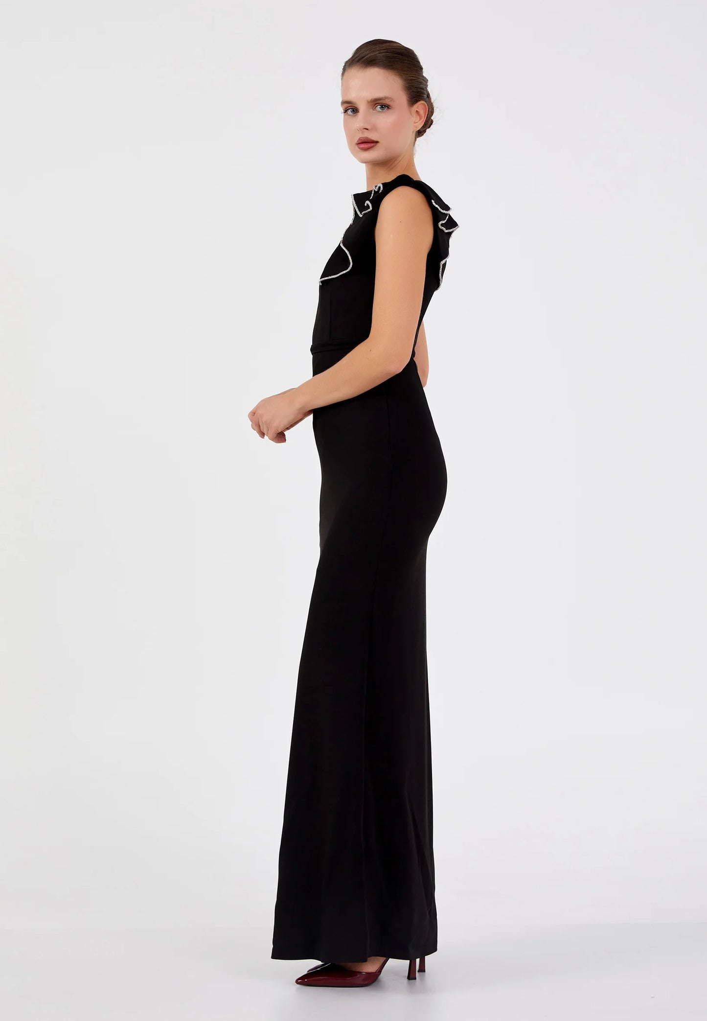 One Shoulder Maxi Viscose Column Regular Wedding Guest Dress Unit Price: $73.00