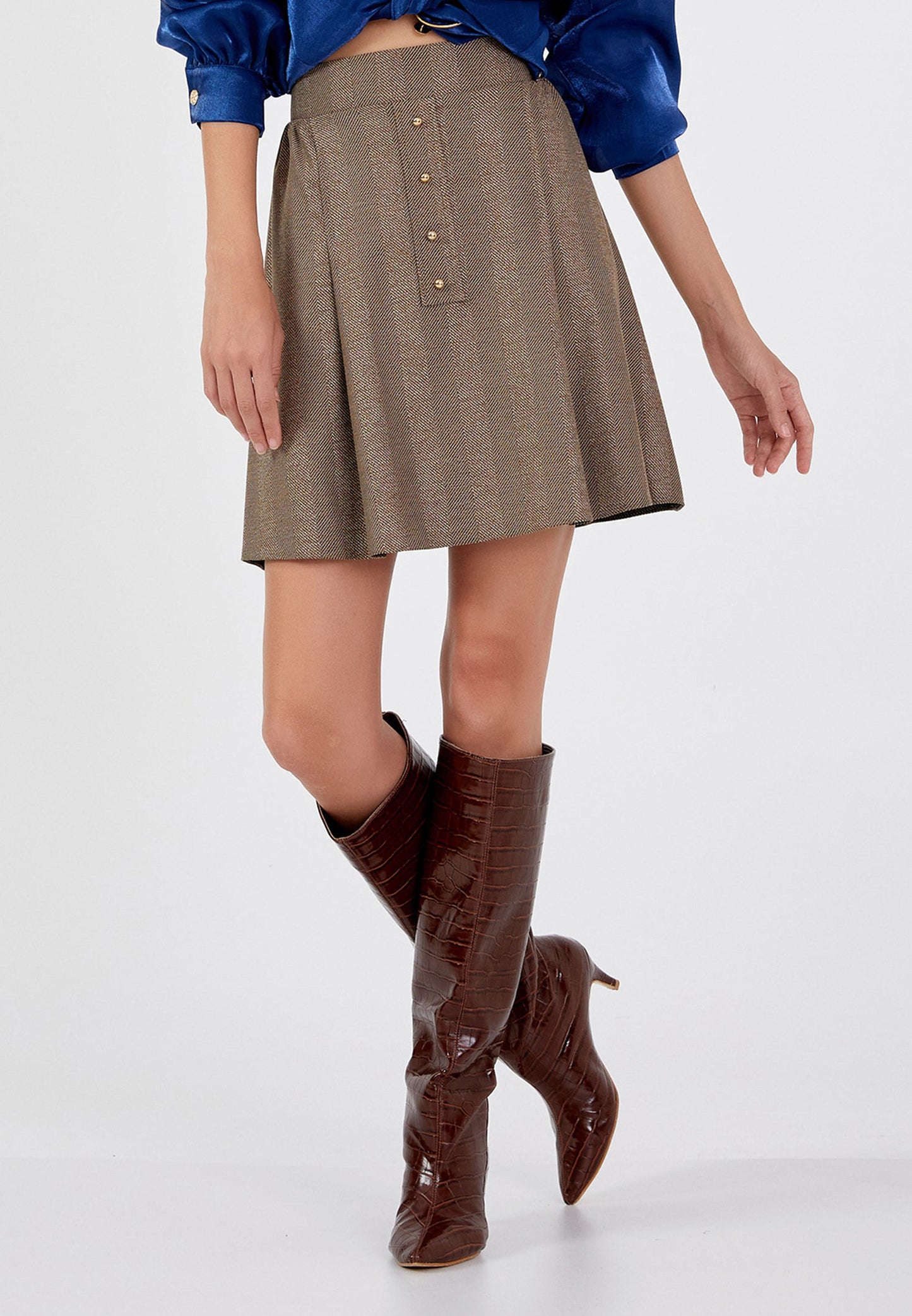 Mini Monogram Regular Skirt Camel - Unit Price: 17$