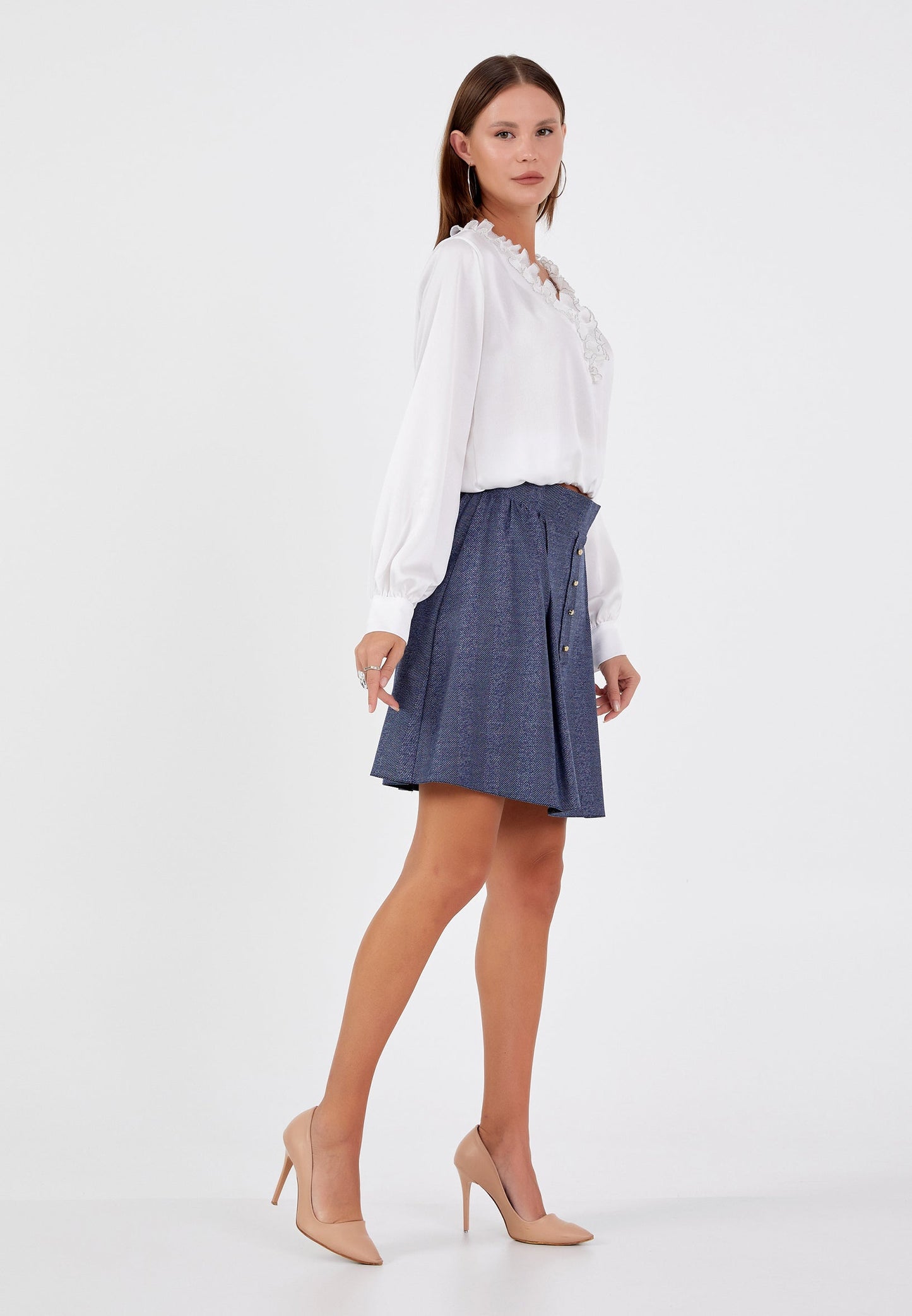 Mini Monogram Regular Skirt Navy - Unit Price: 17$