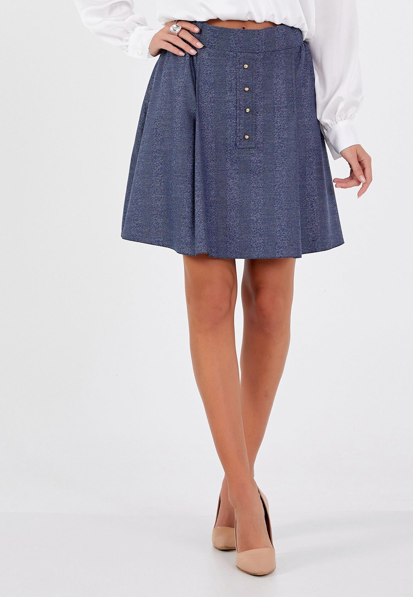 Mini Monogram Regular Skirt Navy - Unit Price: 17$