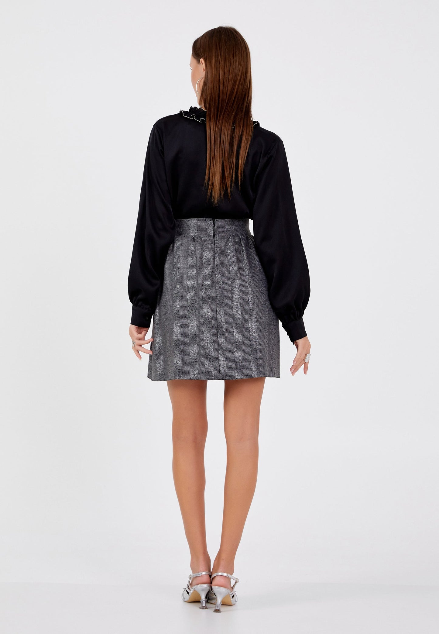 Mini Monogram Regular Skirt Grey-Black - Unit Price: 17$