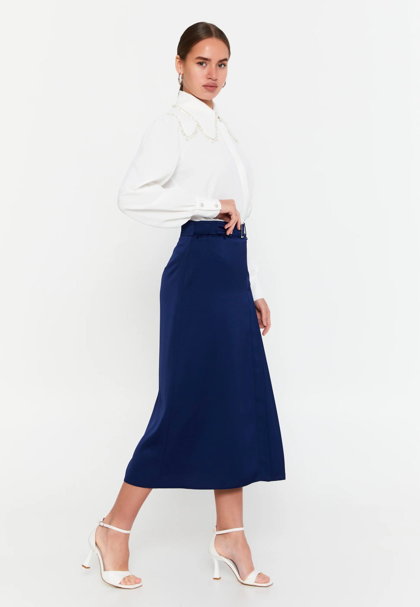 Maxi Solid Color Regular Skirt Unit Price: $32.00