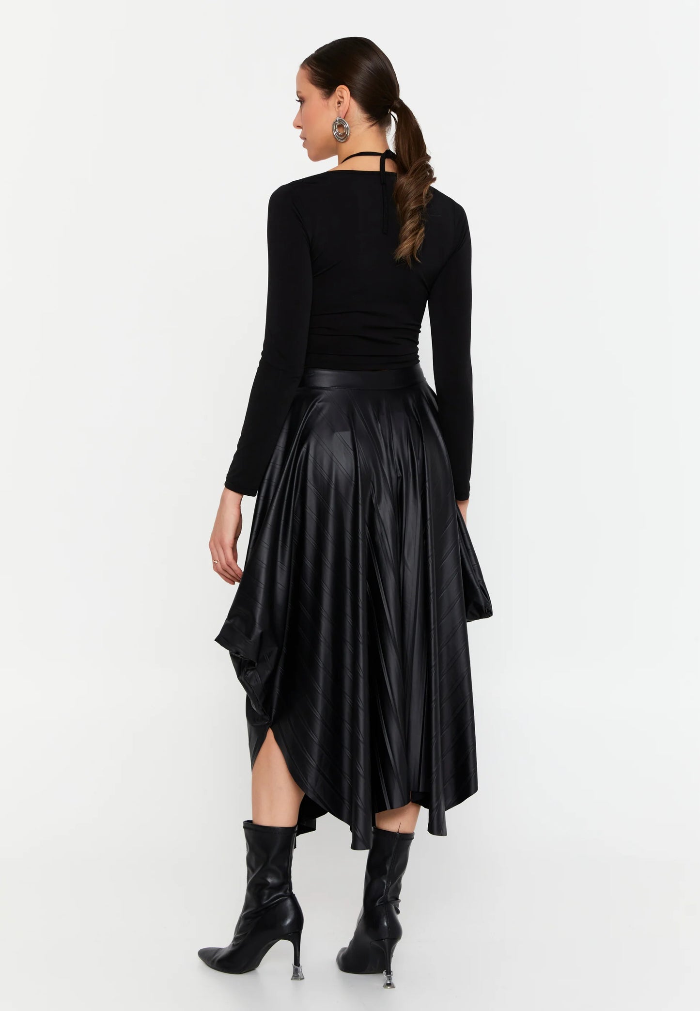 Midi Solid Color Regular Skirt Unit Price: $46.00