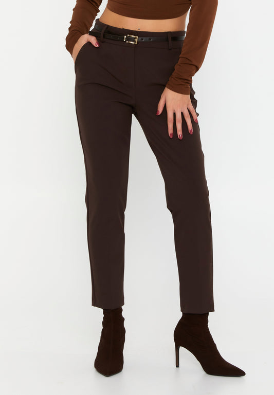 Regular Fit Regular Pants Brown - Unit Price: 20$