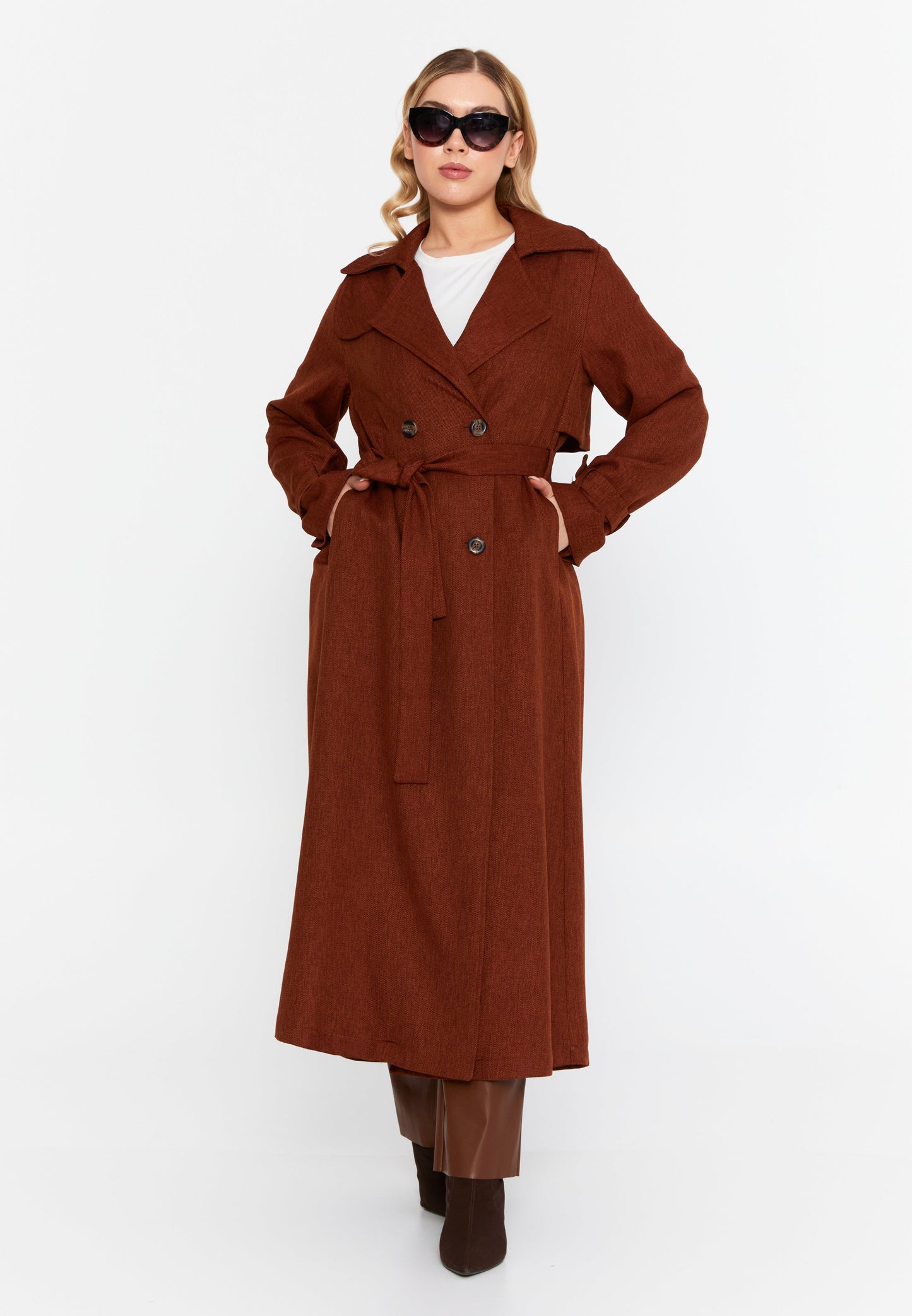 Long Sleeve Regular Trenchcoat Tile - Unit Price: 67$