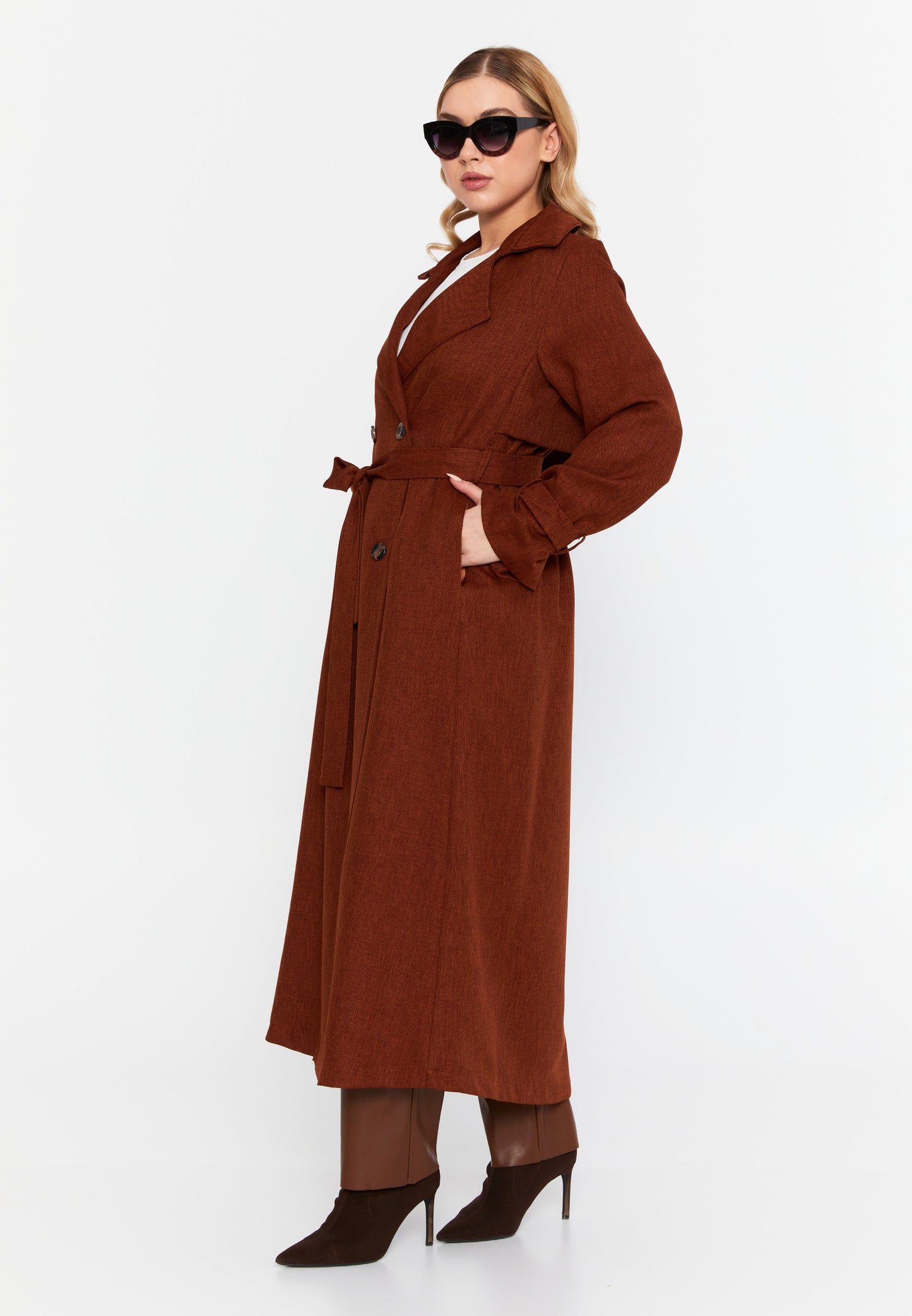 Long Sleeve Regular Trenchcoat Tile - Unit Price: 67$