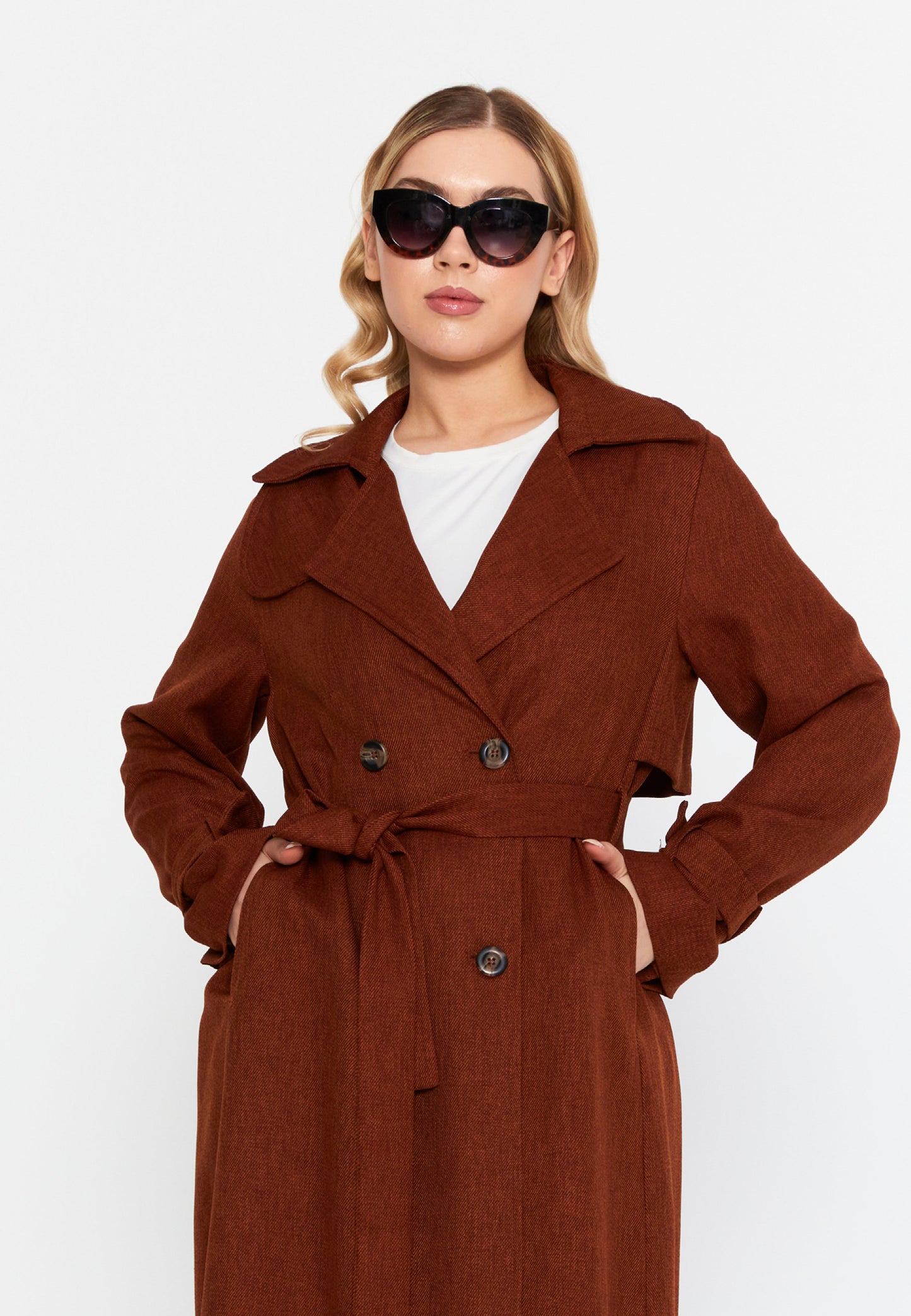 Long Sleeve Regular Trenchcoat Tile - Unit Price: 67$