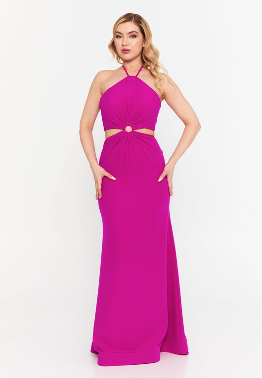 Sleeveless Maxi Viscose Mermaid Regular Wedding Guest Dress Fuchsia - Unit Price: 99$