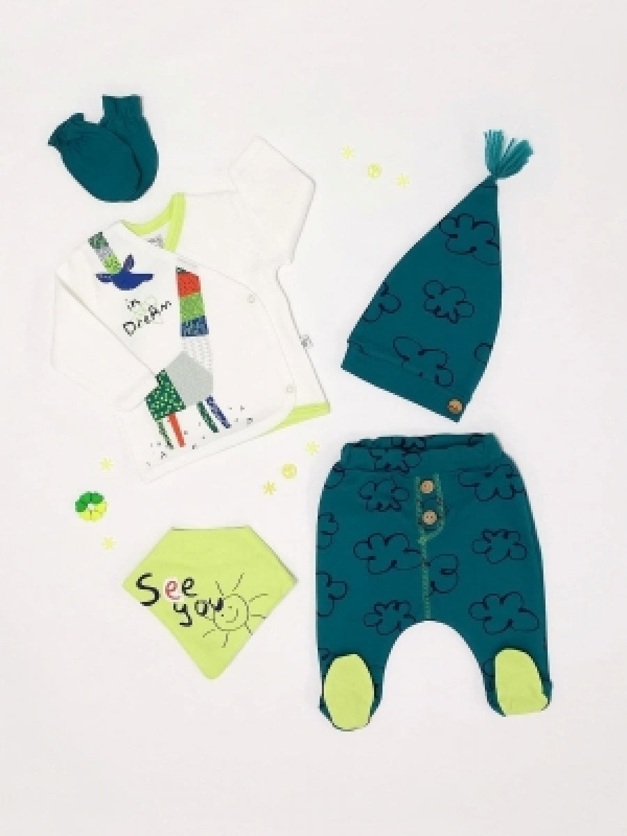 Origami Boy 5 Piece Set 0-3 Months Unit Price: $6.50