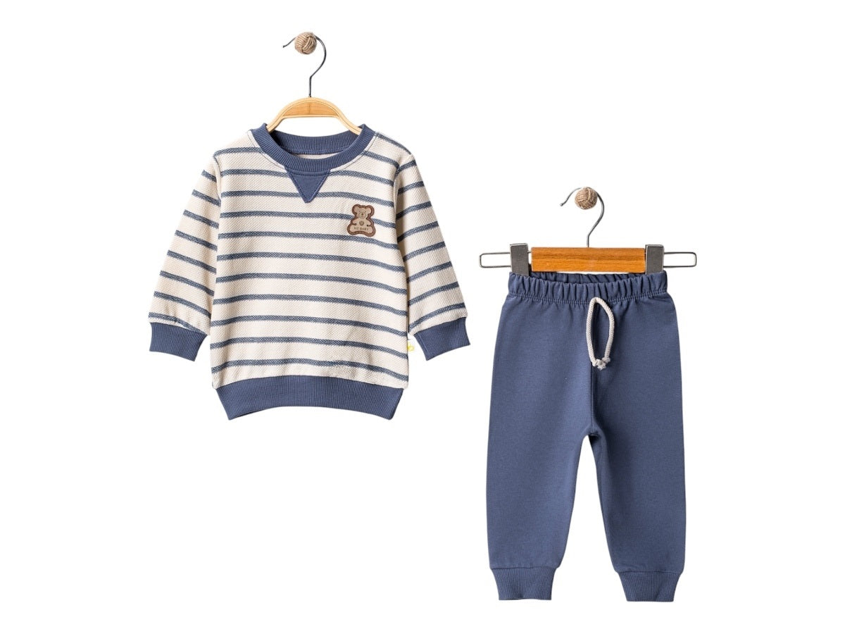 Striped Bear 2-piece Suit 9, 12, 18, 24 Months Men Unit Price: $5.20