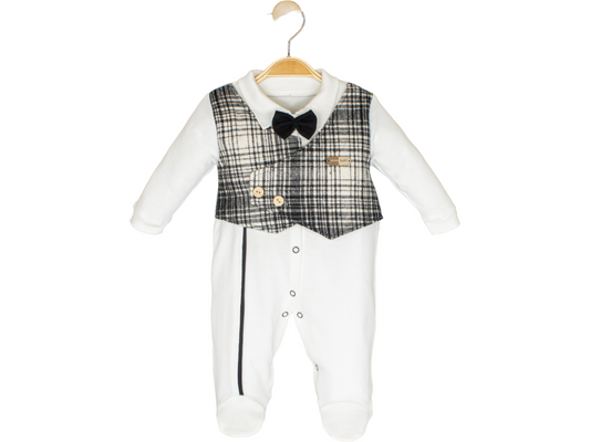 Vest Piping Jumpsuit 3-6-9 Months Unit Price: $4.35